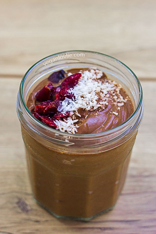 Peanut Butter Chocolate Avocado Mousse Vegan Bits