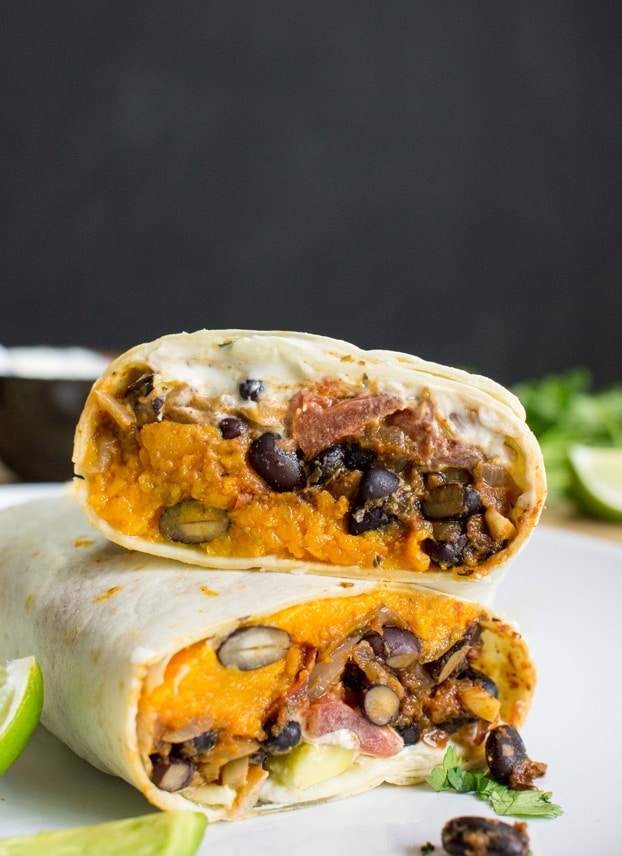 Authentic Sweet Potato Burritos - Vegan Bits